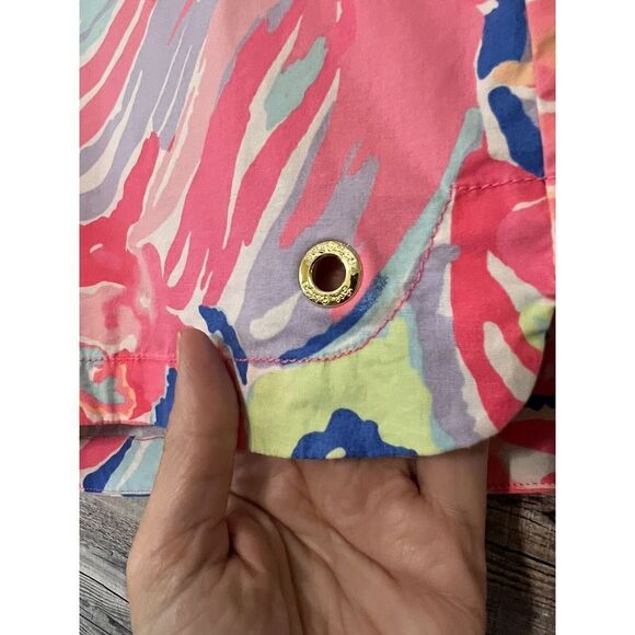 Lilly Pulitzer Pull On Shorts In Multi Playa Hermosa Sz Small - Picture 4 of 9
